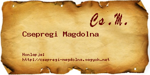 Csepregi Magdolna névjegykártya